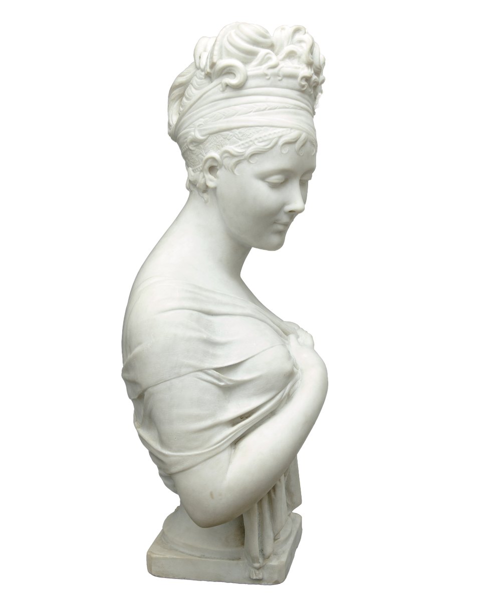 XIXe siècle, par Joseph Chinard (Lyon, 1756 - 1813), Buste de Madame Recamier-photo-3