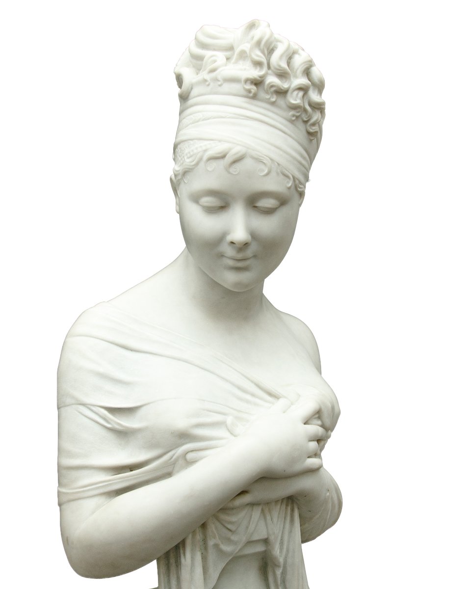 XIXe siècle, par Joseph Chinard (Lyon, 1756 - 1813), Buste de Madame Recamier-photo-4
