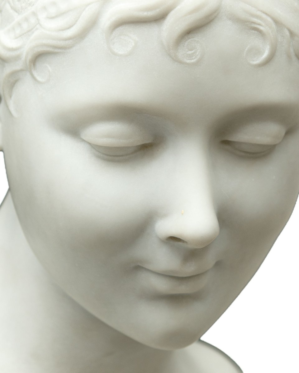 XIXe siècle, par Joseph Chinard (Lyon, 1756 - 1813), Buste de Madame Recamier-photo-2