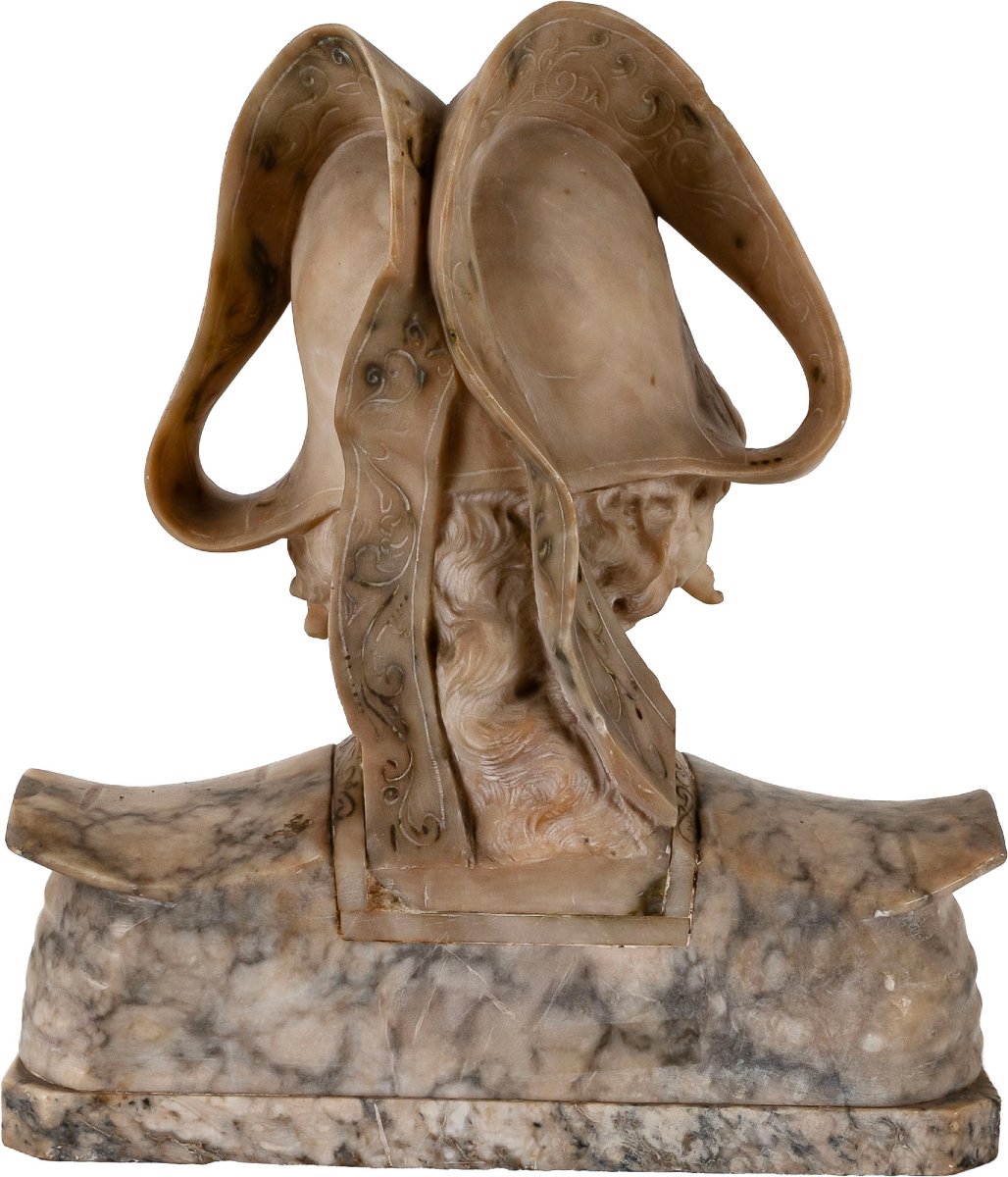 Cesare Lapini (florence, 1848–1893), Bust Of A Young Breton-photo-4