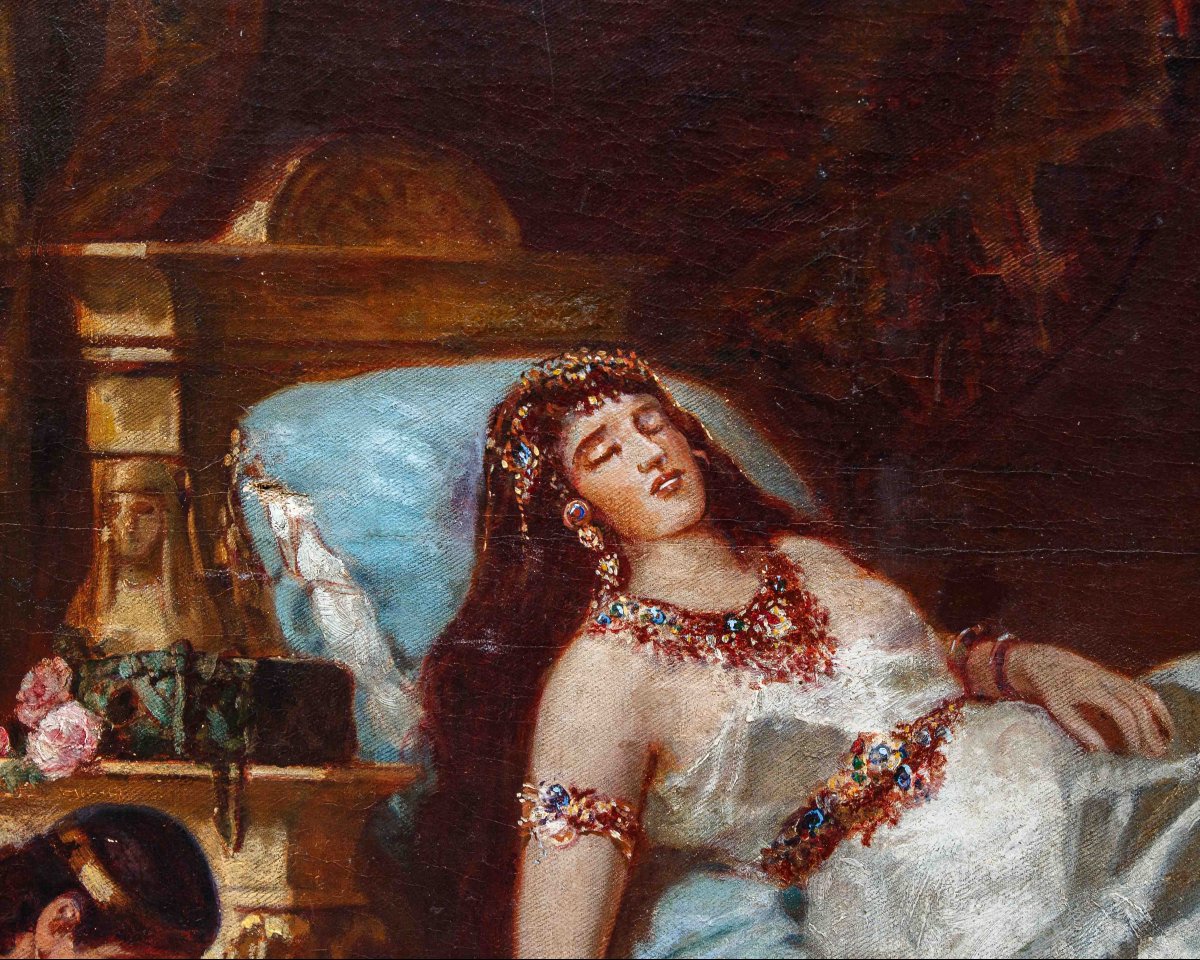 Gustav Bartsch (1821 - 1906), La mort de Cléopâtre-photo-3