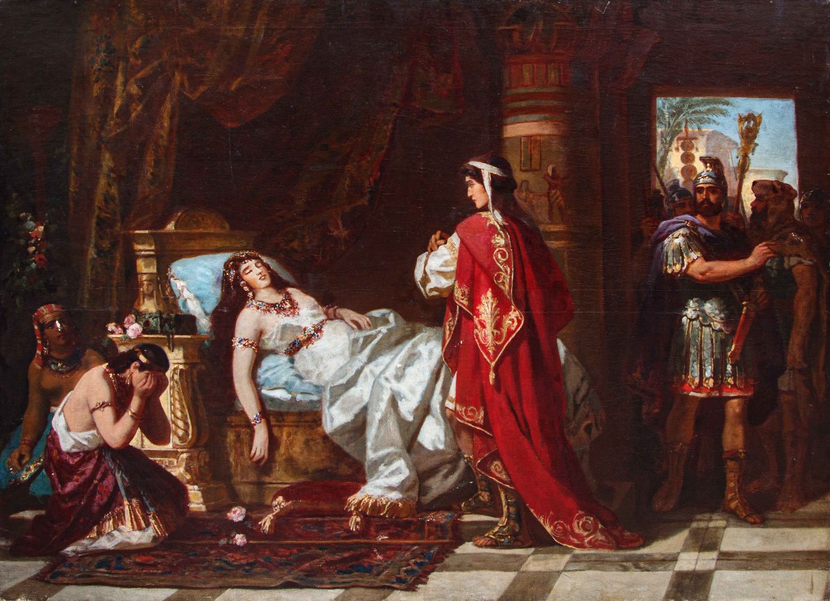 Gustav Bartsch (1821 - 1906), La mort de Cléopâtre