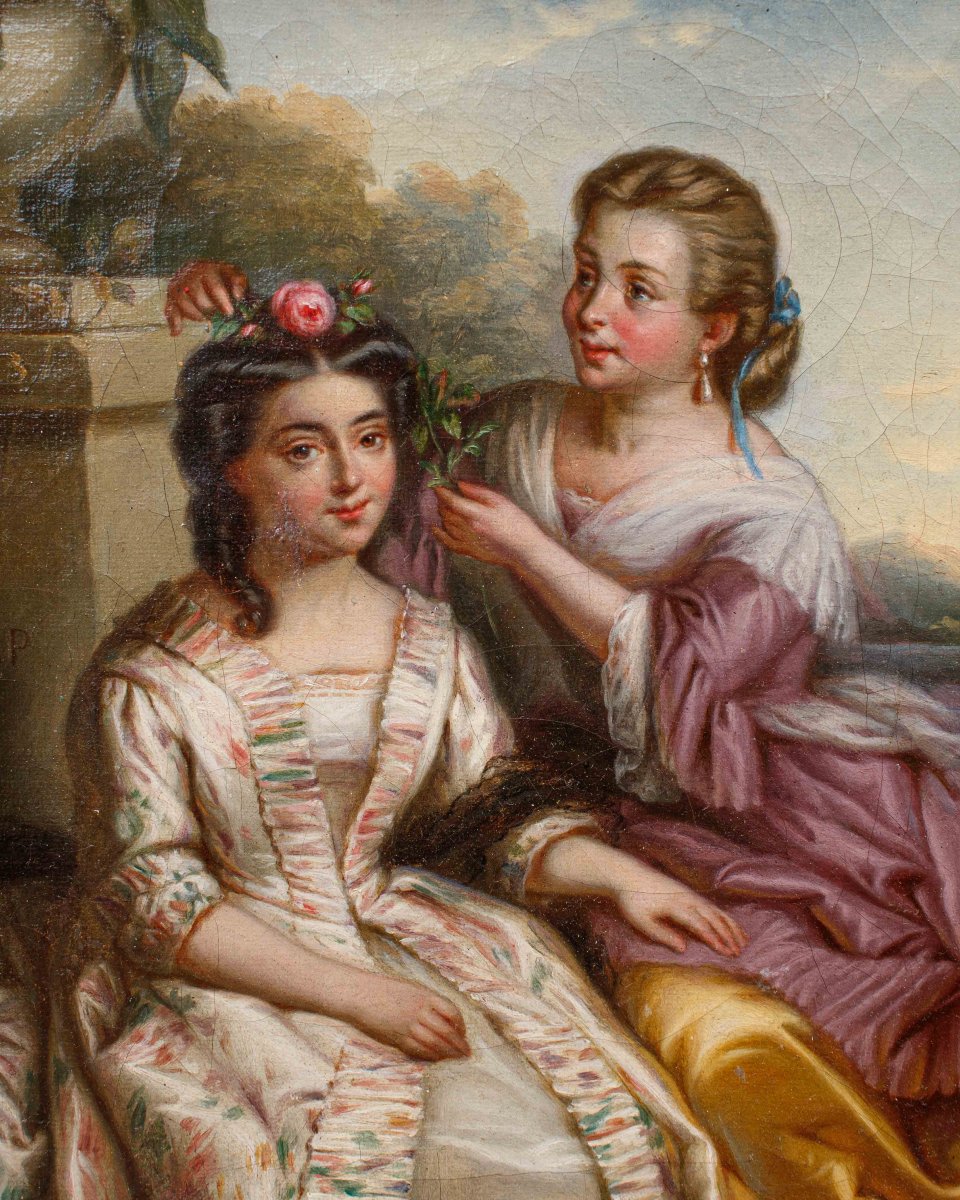19th Century, Portrait Of Young Girls-photo-3