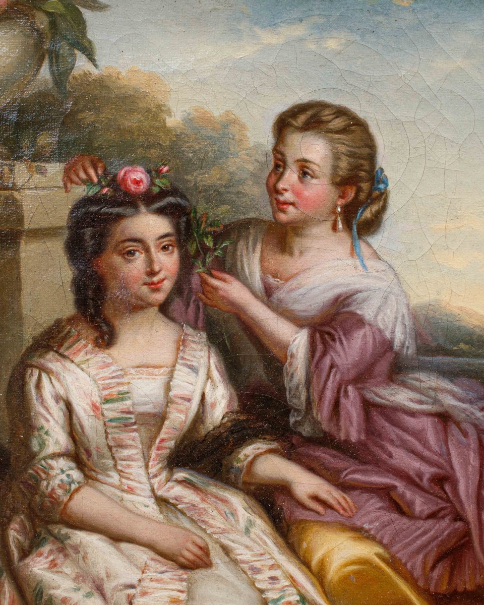 19th Century, Portrait Of Young Girls-photo-3
