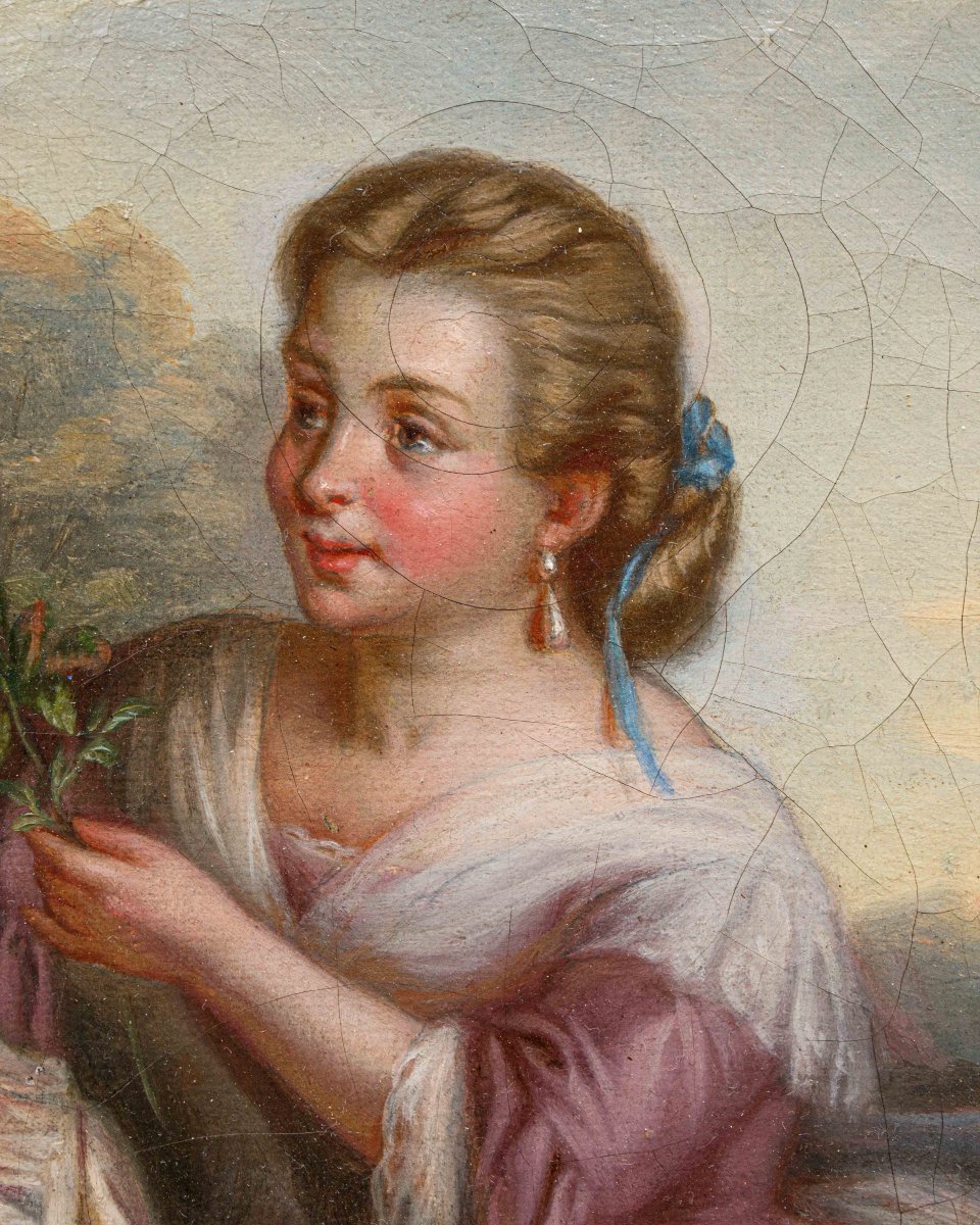 19th Century, Portrait Of Young Girls-photo-4
