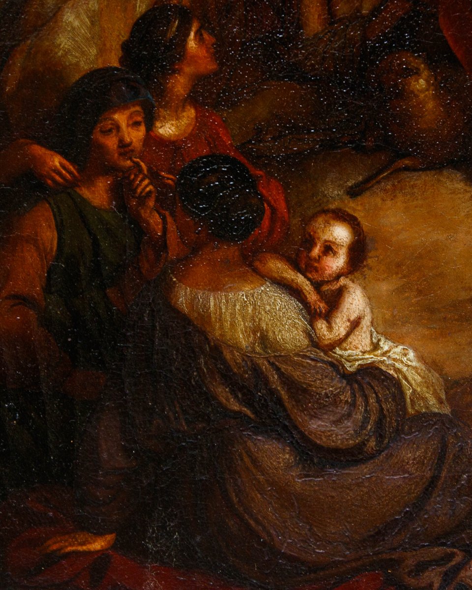 Lombard School, 19th Century, "the Sermon Of John The Baptist"-photo-4