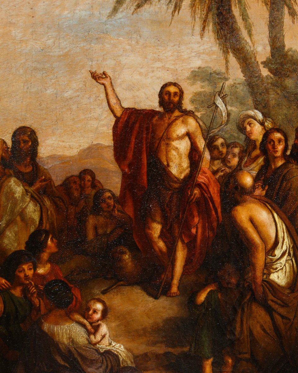 Lombard School, 19th Century, "the Sermon Of John The Baptist"-photo-6
