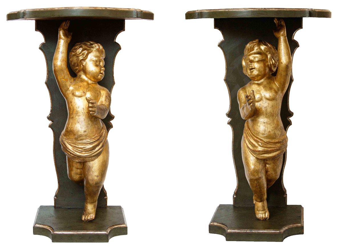 XVIIIe siècle, Console avec putti