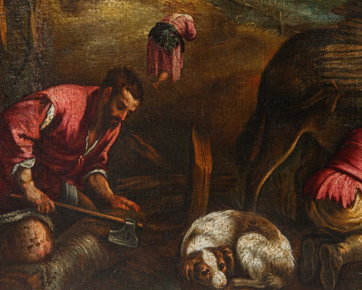 Francesco Dal Ponte, dit Francesco Bassano, atelier de, Allégorie de l’hiver-photo-1