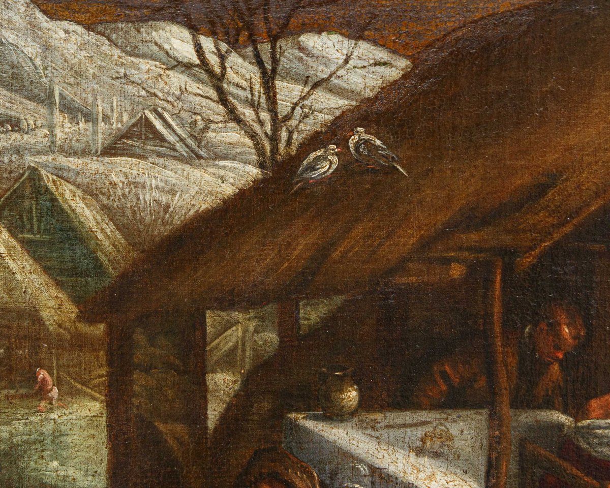 Francesco Dal Ponte, dit Francesco Bassano, atelier de, Allégorie de l’hiver-photo-6