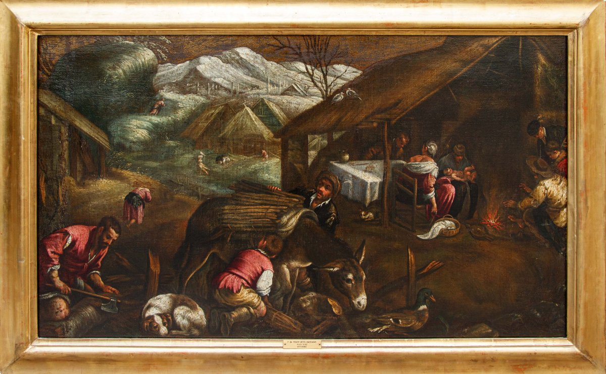 Francesco Dal Ponte, dit Francesco Bassano, atelier de, Allégorie de l’hiver