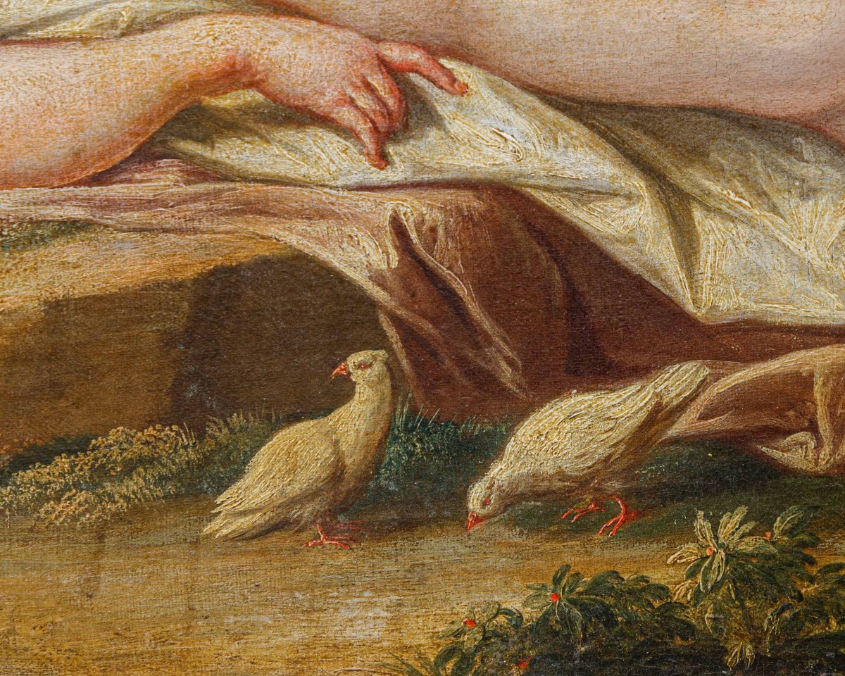 École française, XVIIIe siècle, Vénus et Cupidon-photo-4