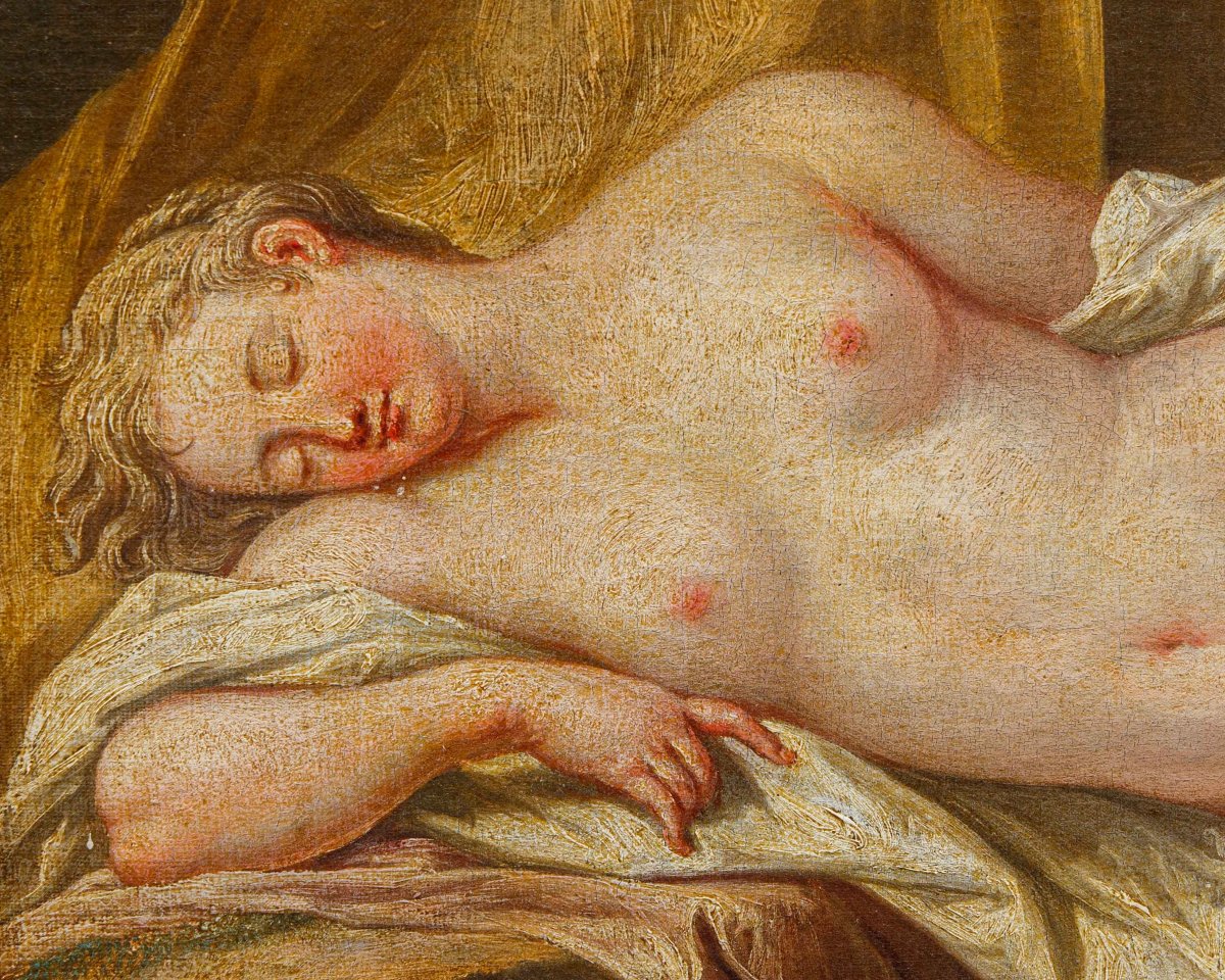 École française, XVIIIe siècle, Vénus et Cupidon-photo-4