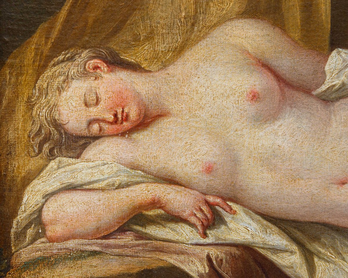 École française, XVIIIe siècle, Vénus et Cupidon-photo-5