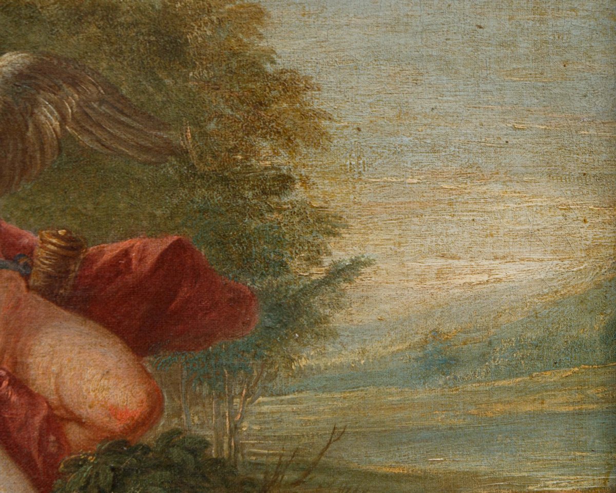 École française, XVIIIe siècle, Vénus et Cupidon-photo-8