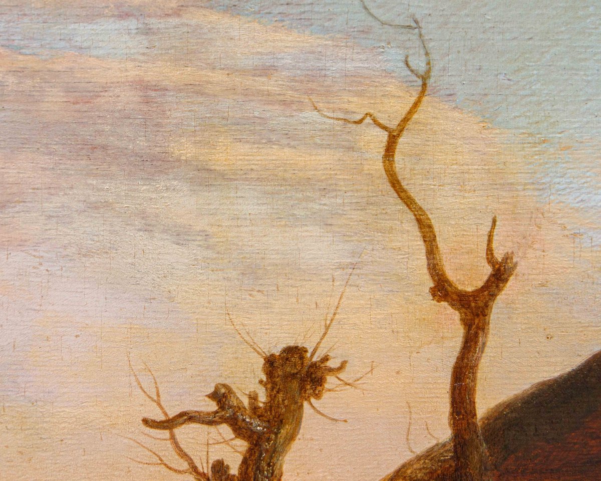 Le disciple de Dirk Stoop (Dordrecht, 1610 - Utrecht, 1686), Sentier avec les voyageurs-photo-3