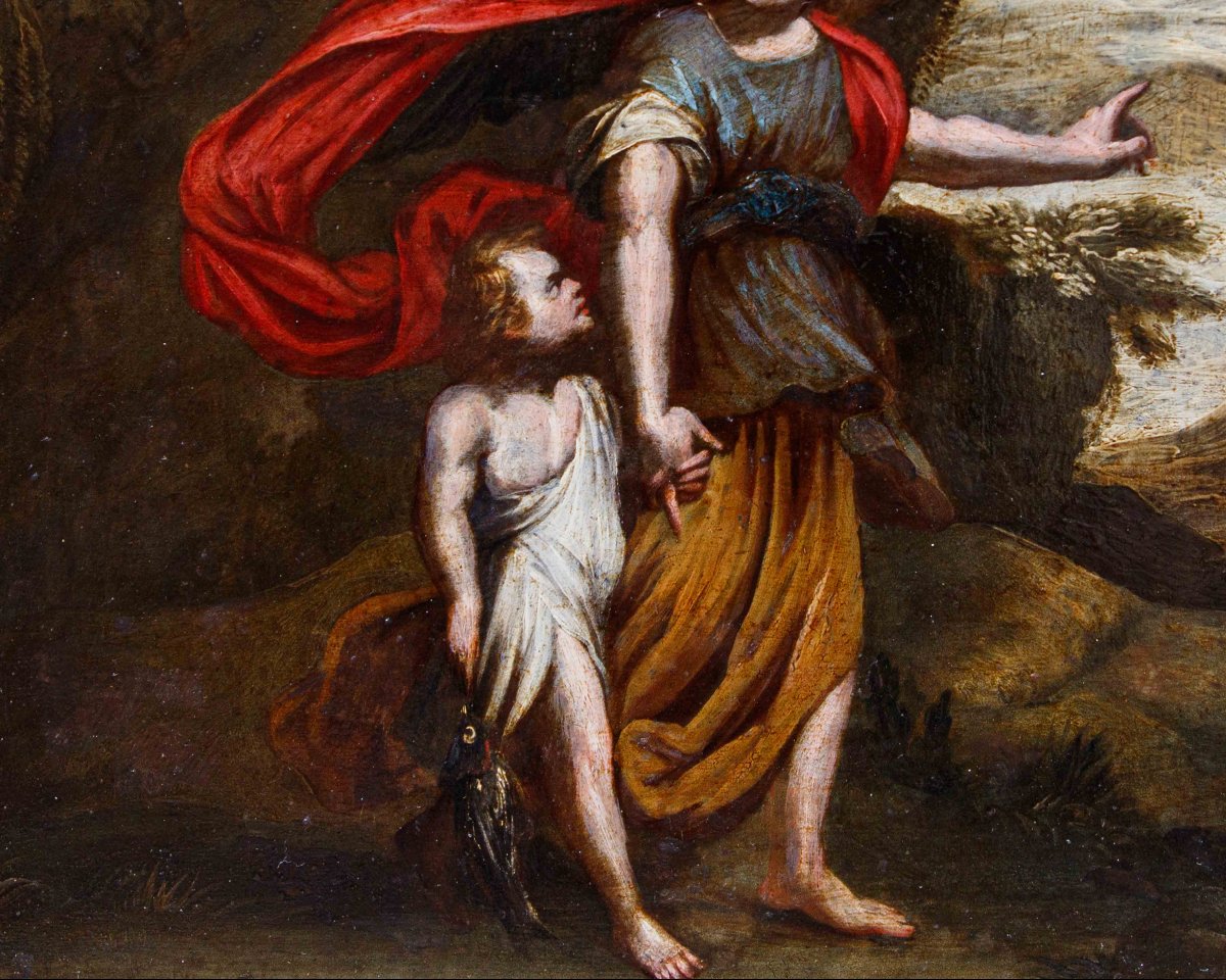 Veronese School, 17th Century, Tobiolo And The Angel-photo-1