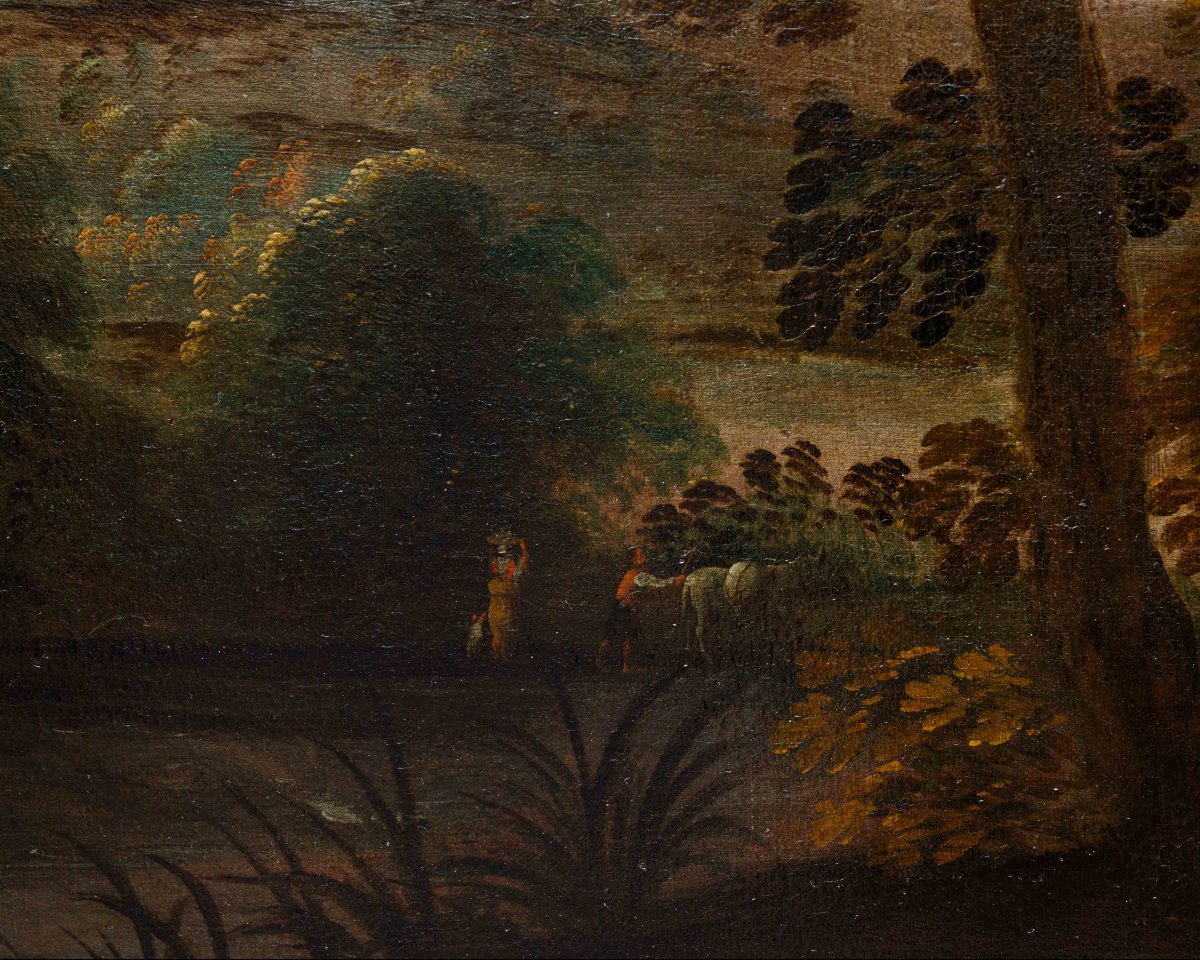 Le disciple de Jacques van der Wijen (Amsterdam 1586 - 1638), Chasse au cerf-photo-7