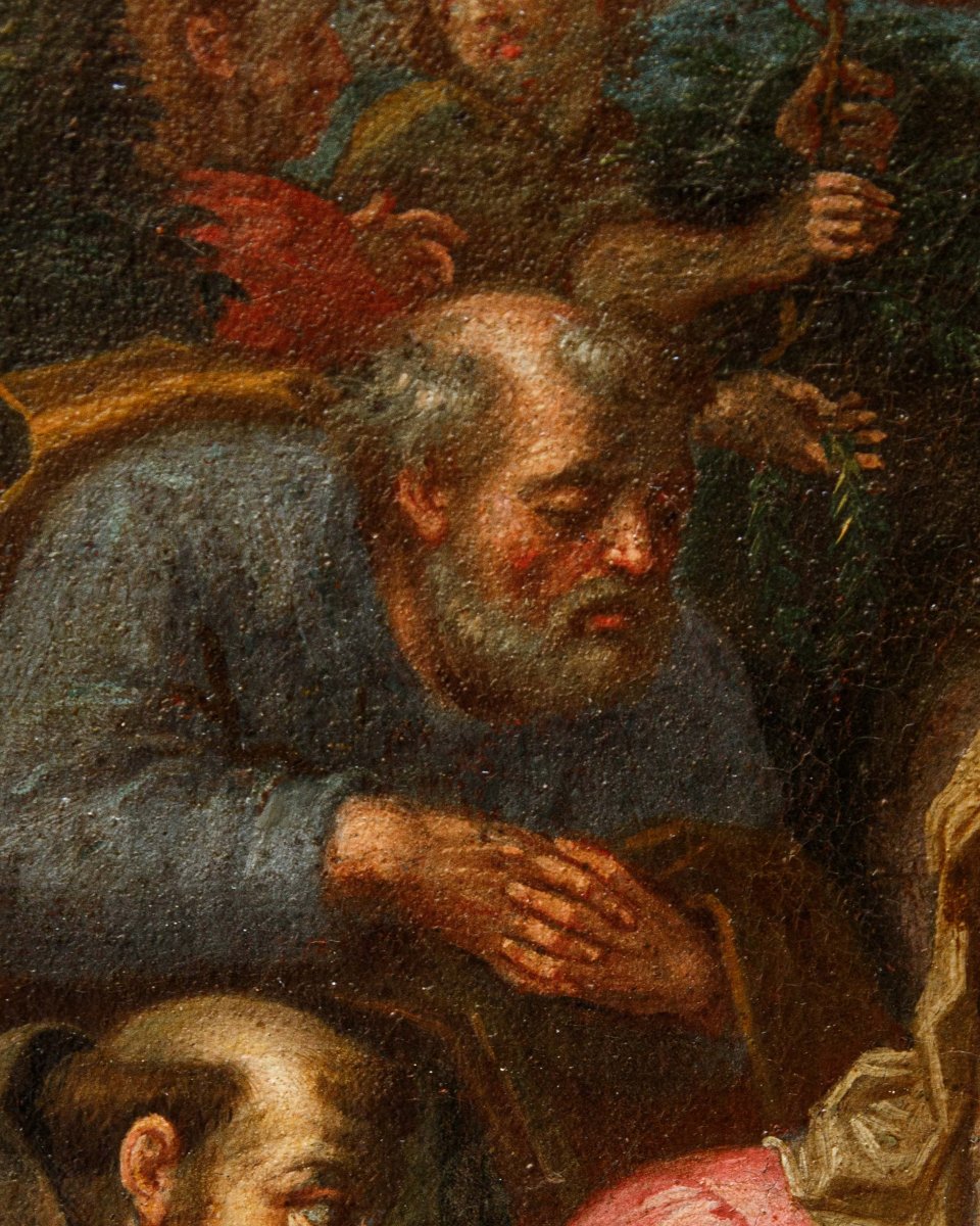 Roman School, Second Half Of The 17th Century, The Holy Family-photo-6
