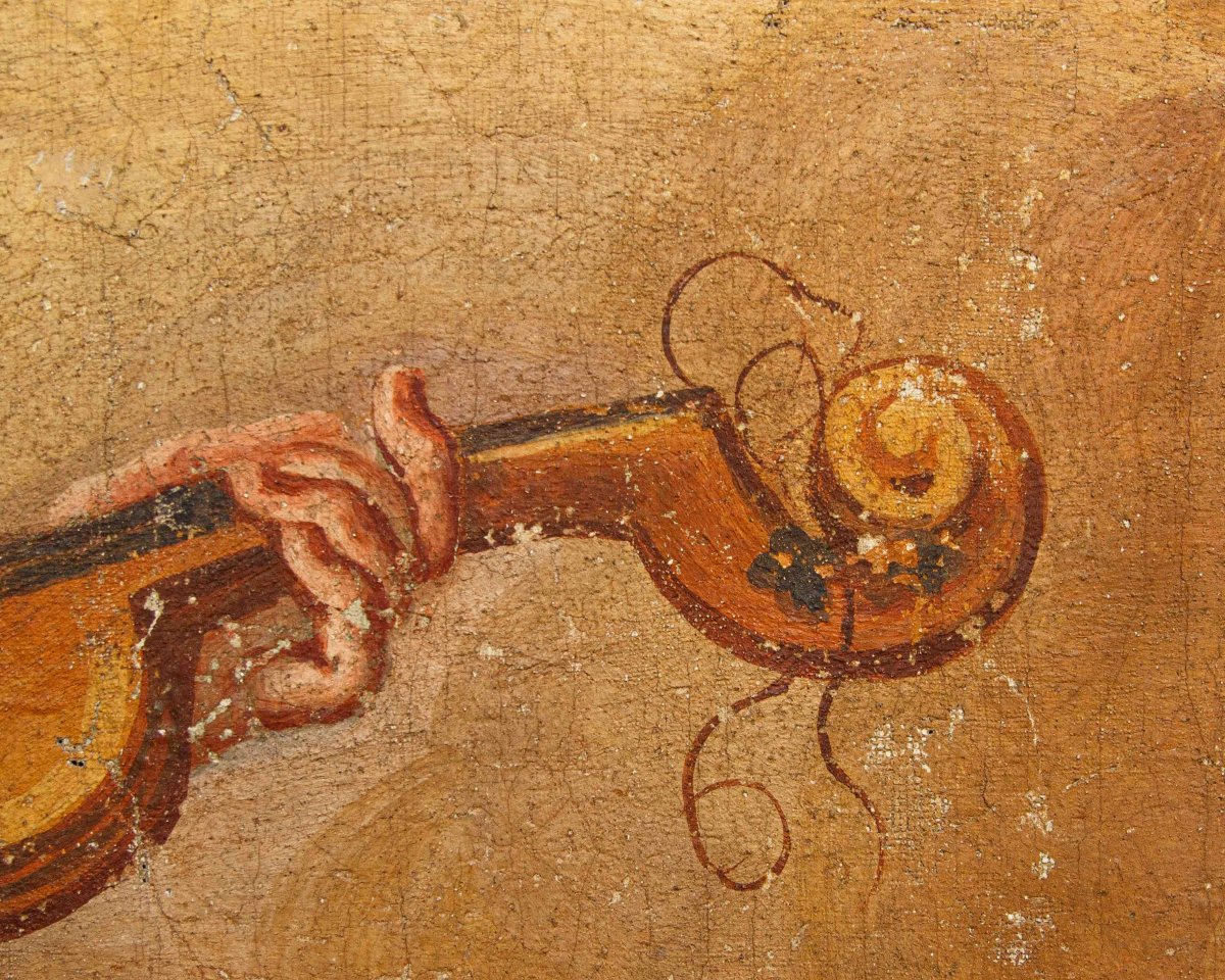 XVIIe siècle, Amorino qui joue du violon-photo-4