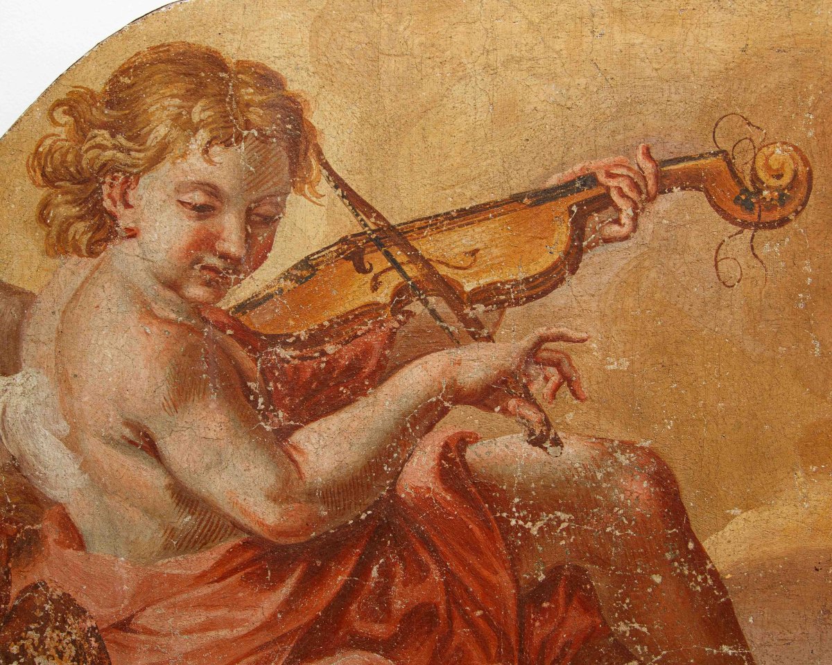 XVIIe siècle, Amorino qui joue du violon-photo-2