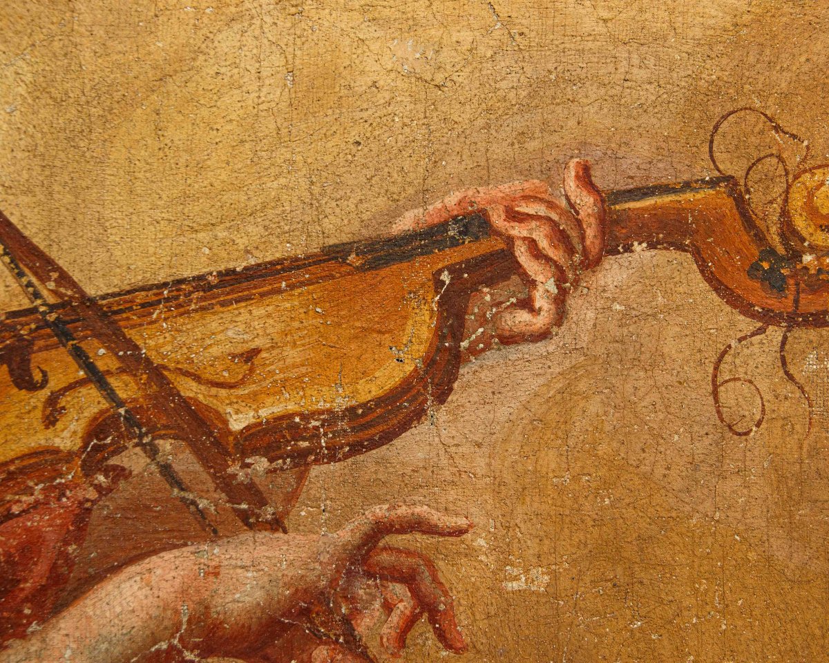 XVIIe siècle, Amorino qui joue du violon-photo-4