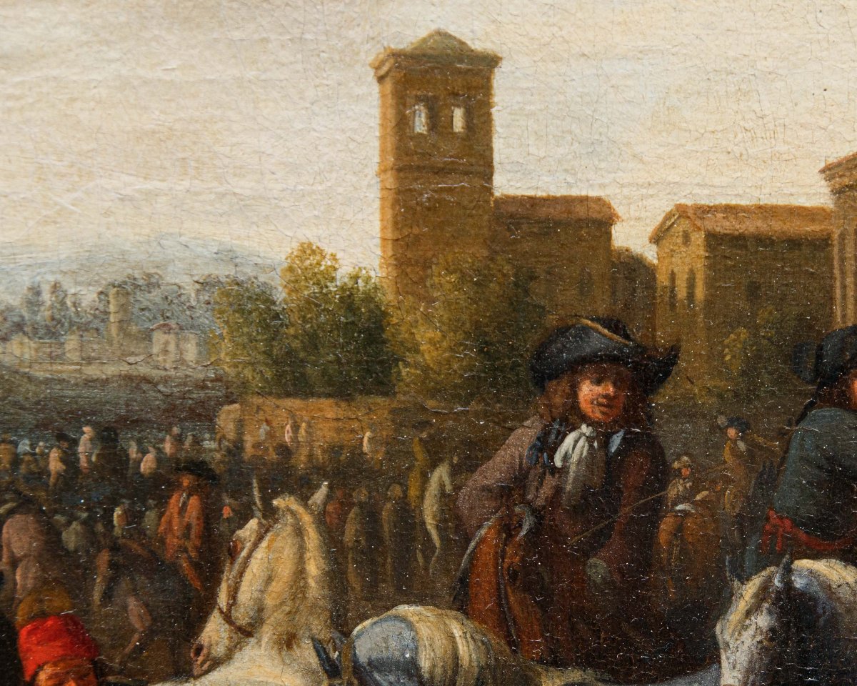 Jan Vincentz Van Der Vinne (haarlem, 1663–1721), Horse Market-photo-4