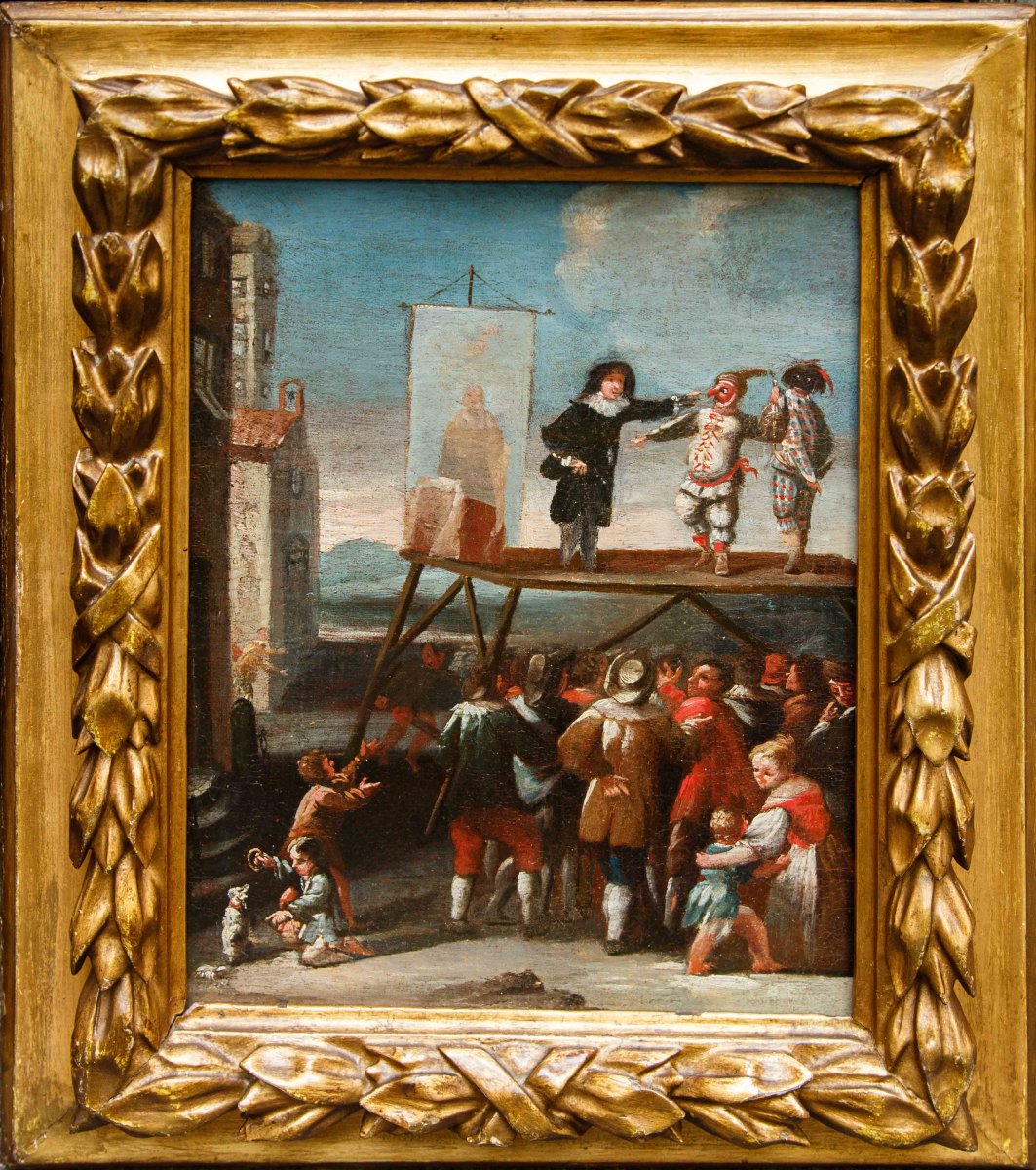 18th Century, Piedmontese School, *the Commedia Dell'arte On Stage*—*the Storyteller*-photo-4