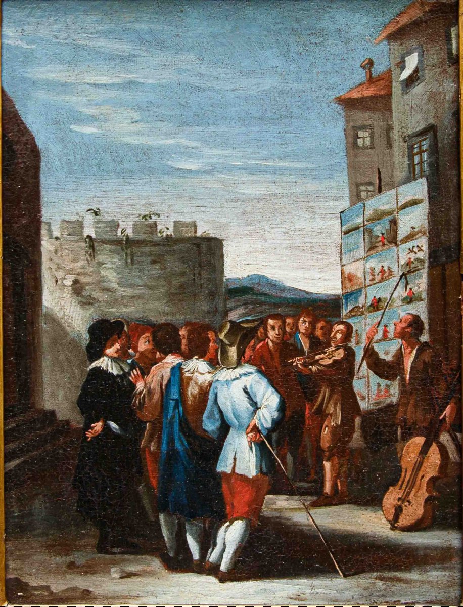 18th Century, Piedmontese School, *the Commedia Dell'arte On Stage*—*the Storyteller*-photo-1
