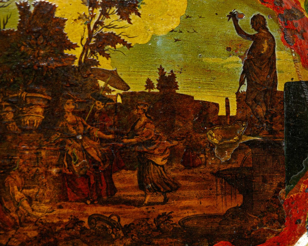 Venise, XVIIIe siècle, Plateau décoré-photo-2