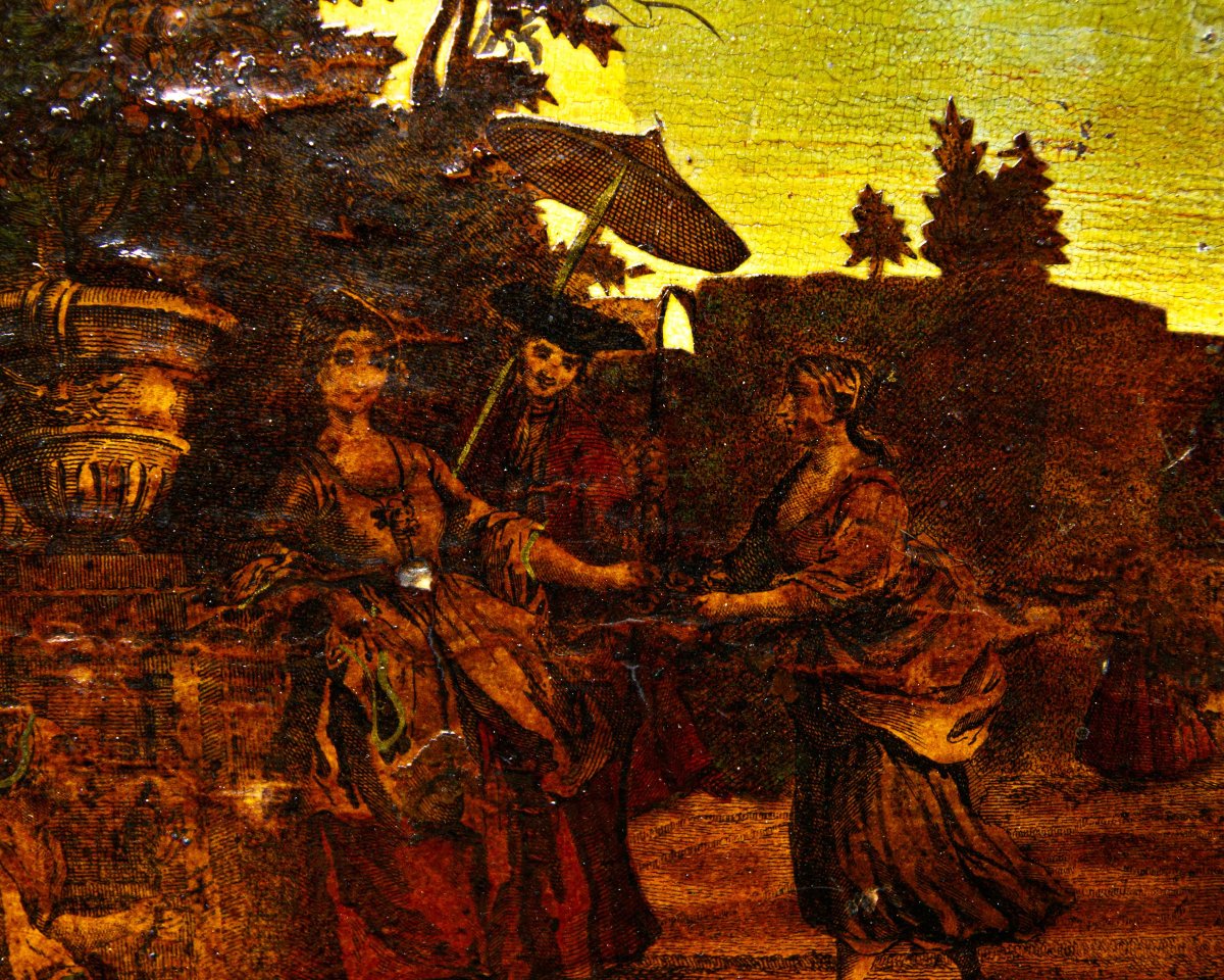 Venise, XVIIIe siècle, Plateau décoré-photo-6