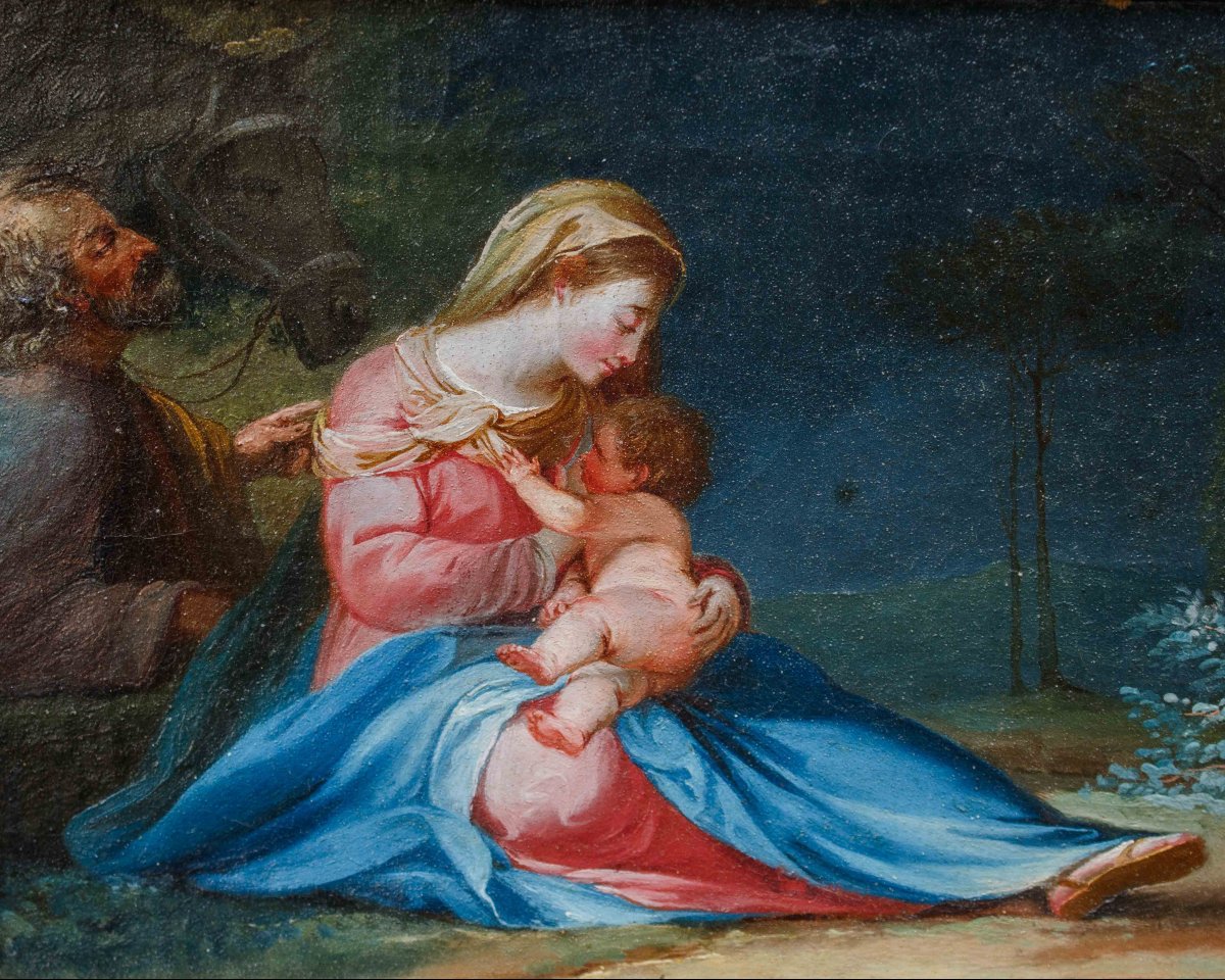 Emilian School, 18th Century, Rest On The Flight Into Egypt-photo-2