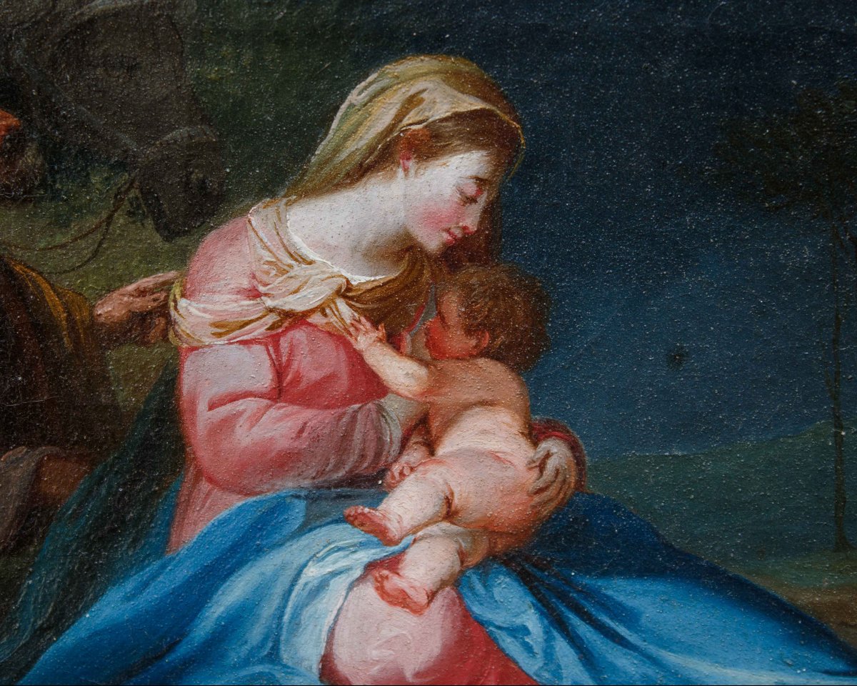 Emilian School, 18th Century, Rest On The Flight Into Egypt-photo-4