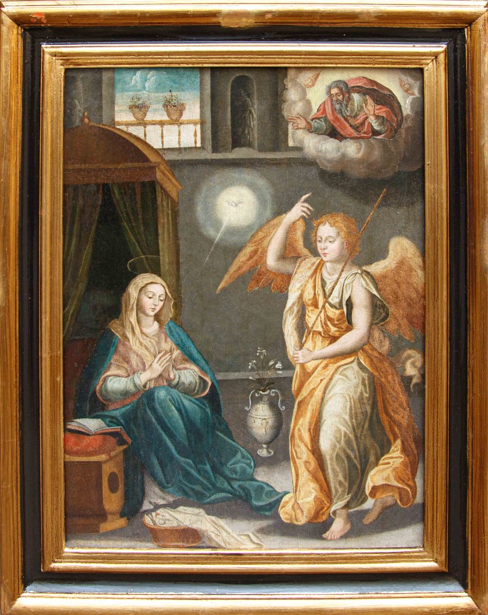 Emilian Altarpiece, 16th Century, The Annunciation
