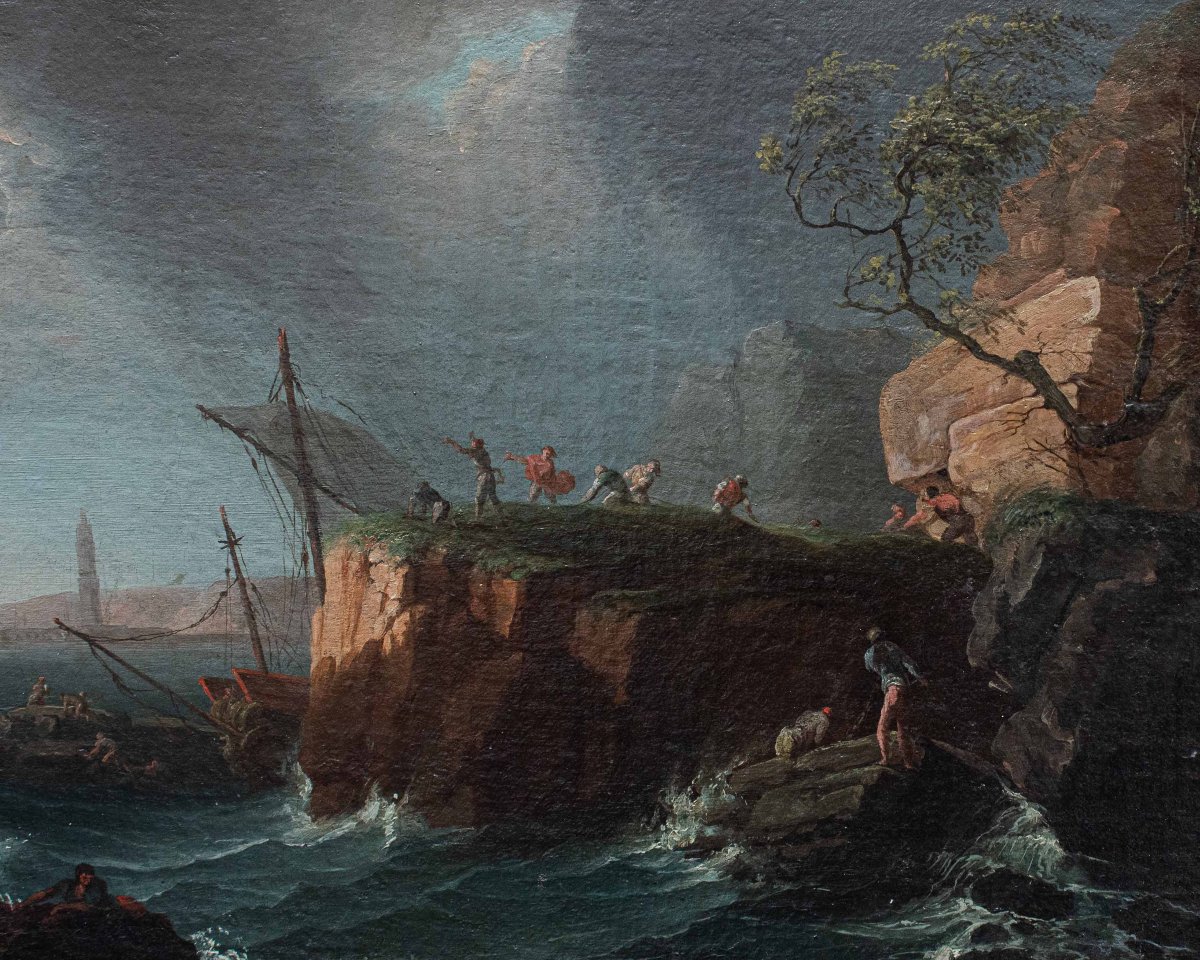 Francesco Fidanza (Rome, 1747 - Milan, 1819), Navy in Storm-photo-4
