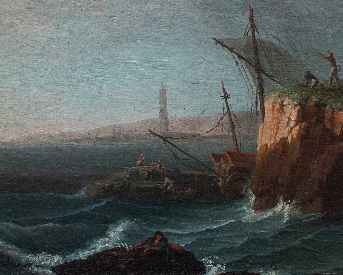 Francesco Fidanza (Rome, 1747 - Milan, 1819), Navy in Storm-photo-5