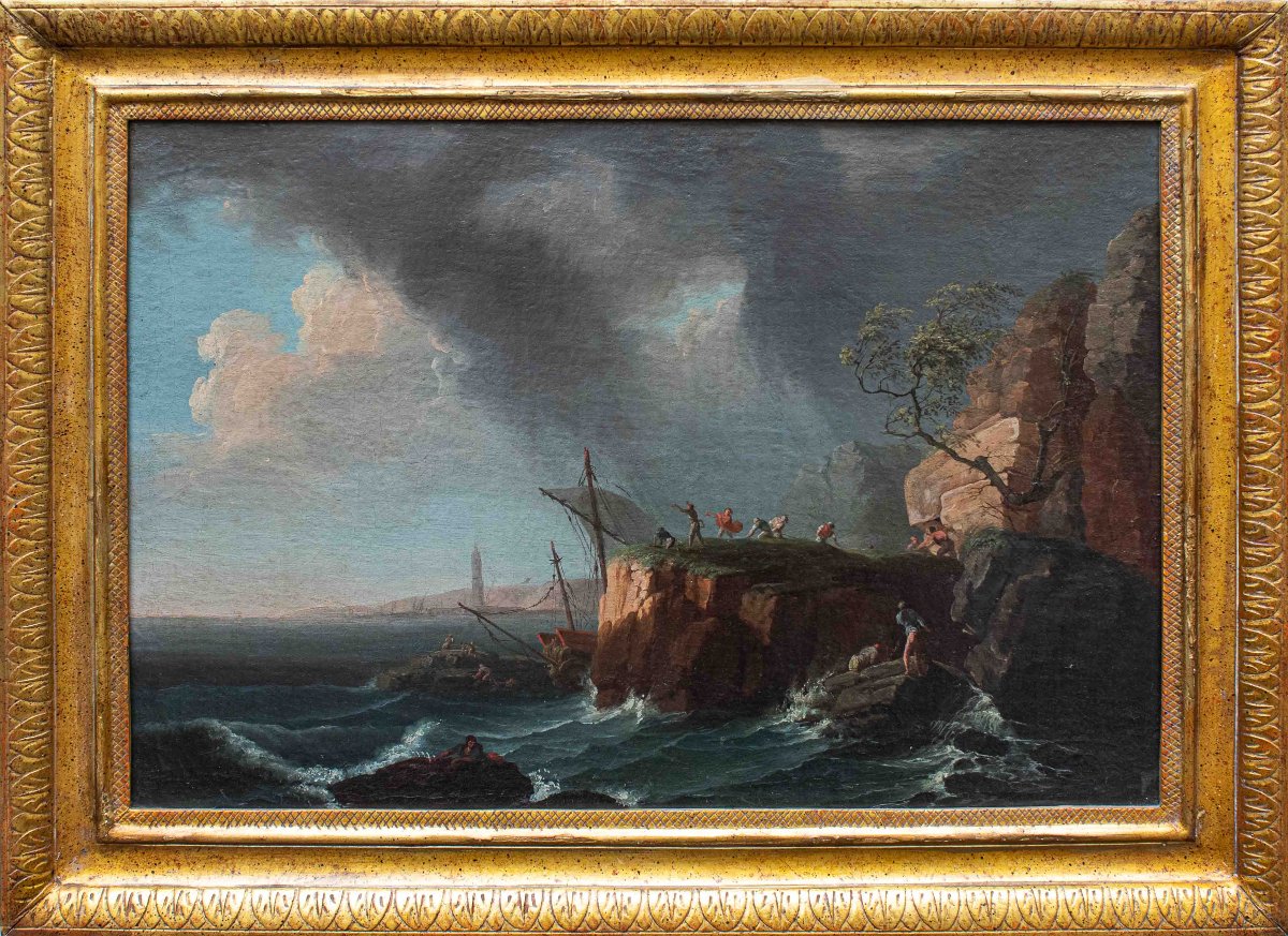 Francesco Fidanza (Rome, 1747 - Milan, 1819), Navy in Storm