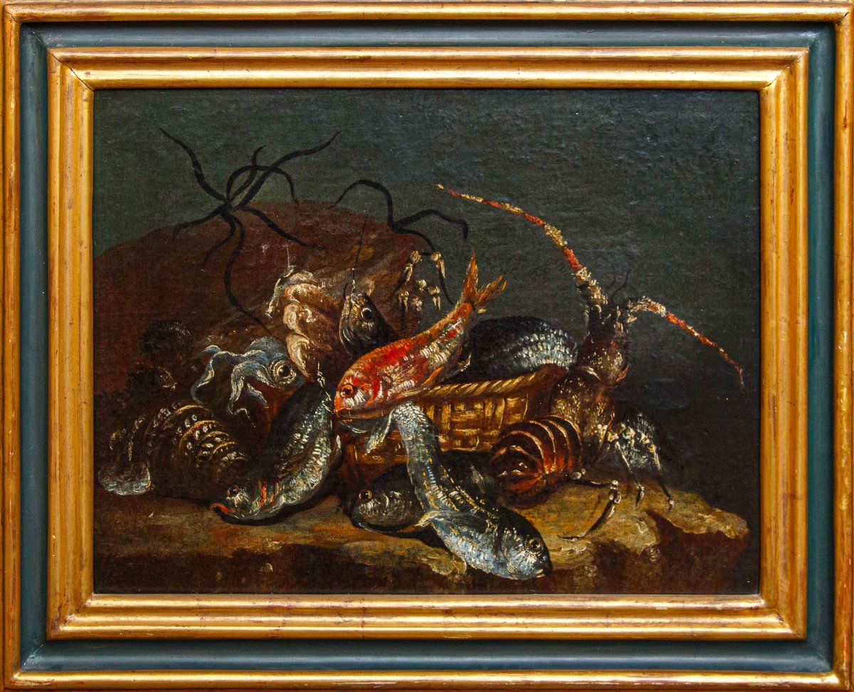 Neapolitan School, 17th Century, Still Lifes With Fish-photo-3