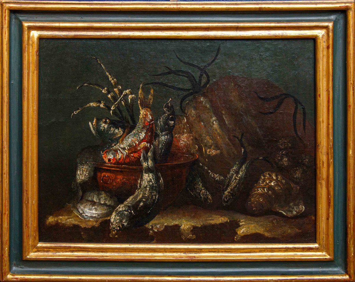 Neapolitan School, 17th Century, Still Lifes With Fish-photo-4