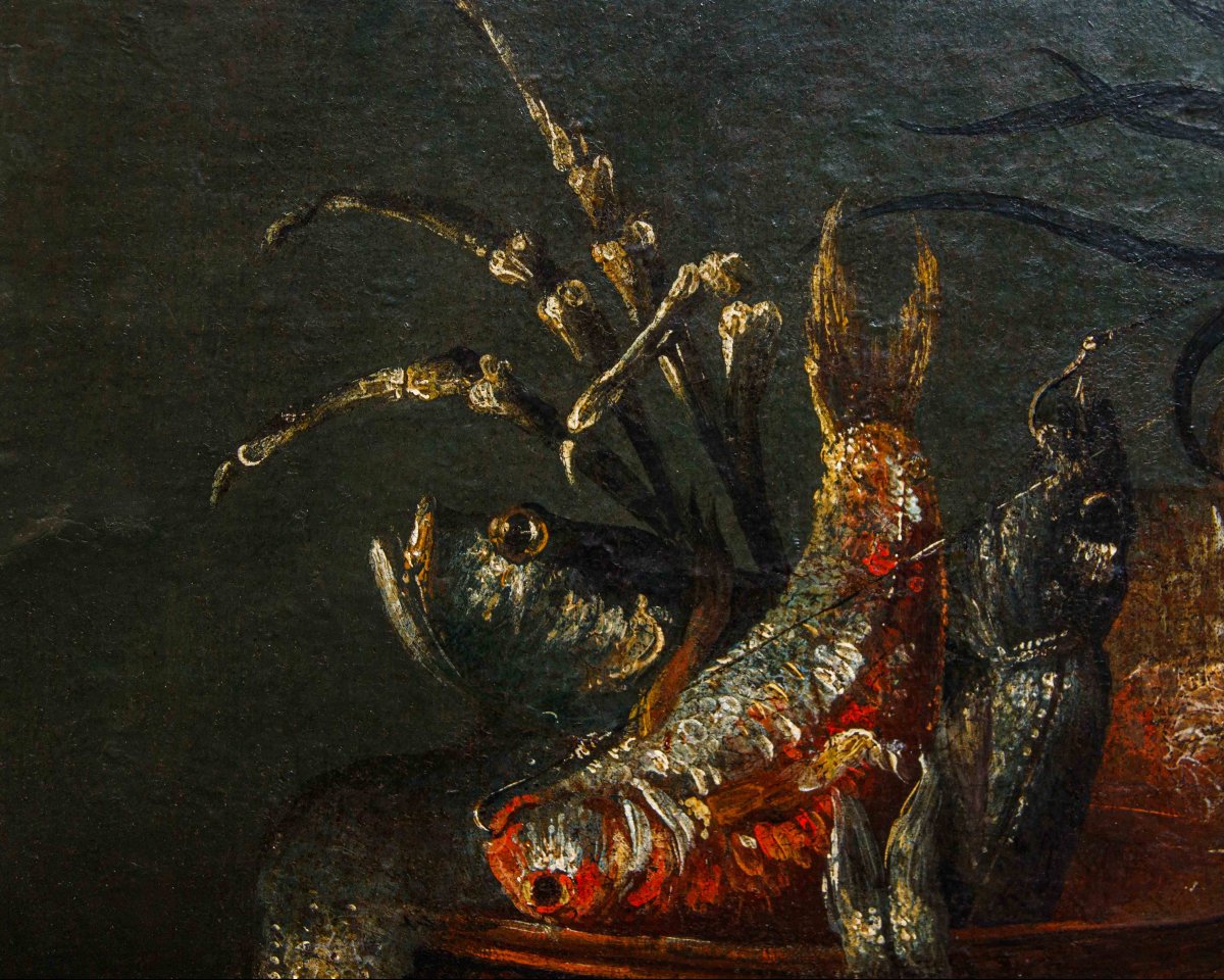 Neapolitan School, 17th Century, Still Lifes With Fish-photo-4