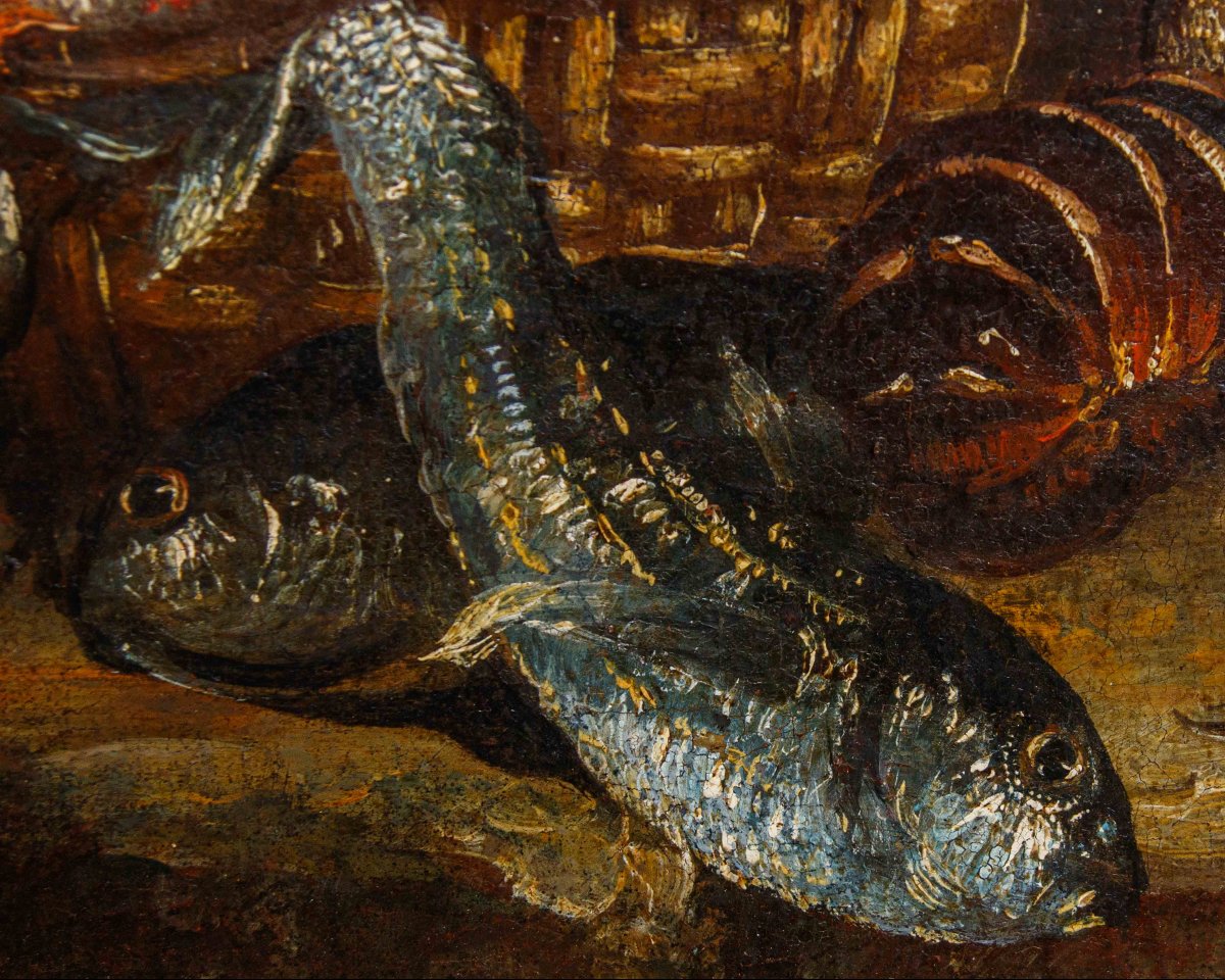 Neapolitan School, 17th Century, Still Lifes With Fish-photo-7