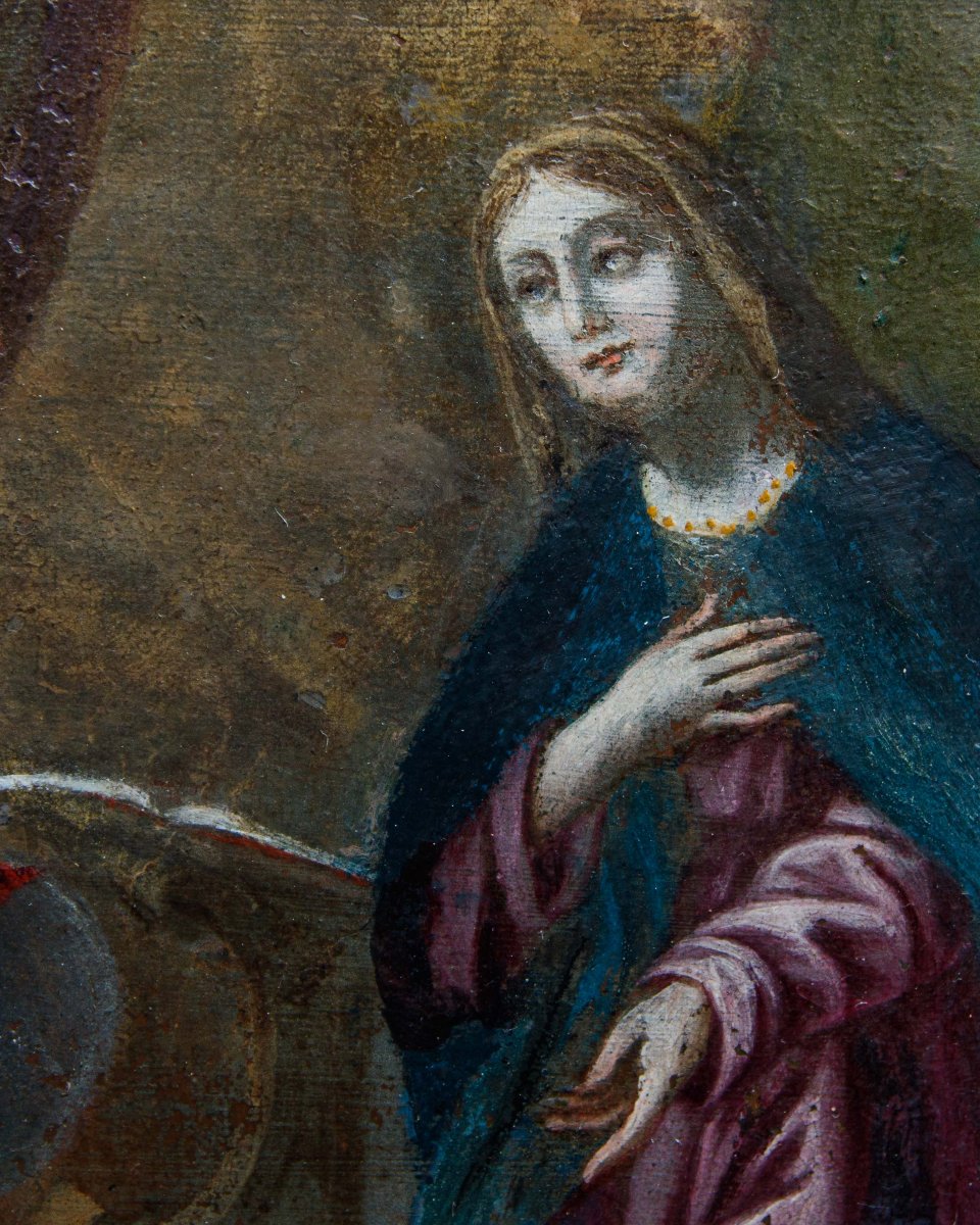 Lombard School, 17th Century, The Annunciation-photo-2