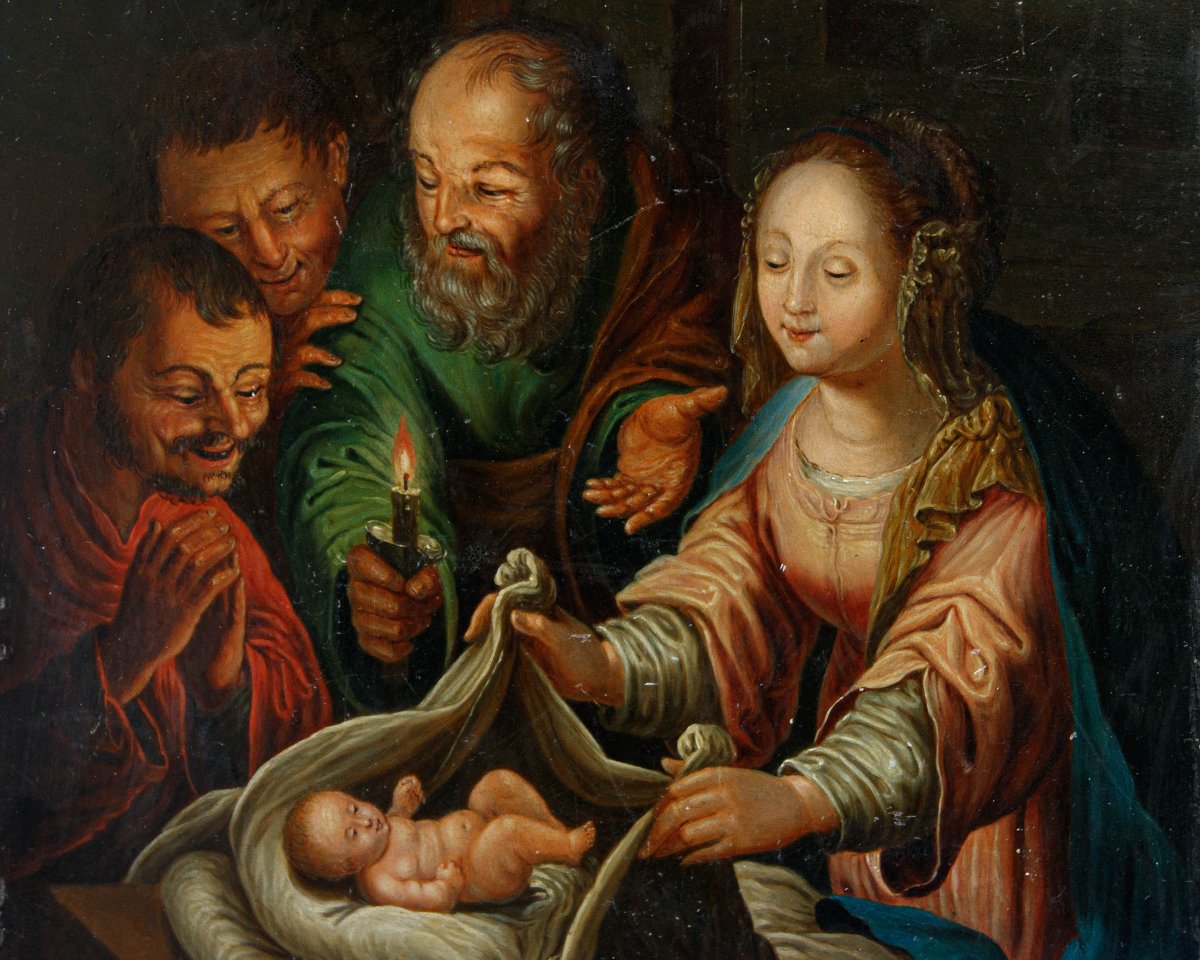 Flemish School, 17th Century, Nativity-photo-8