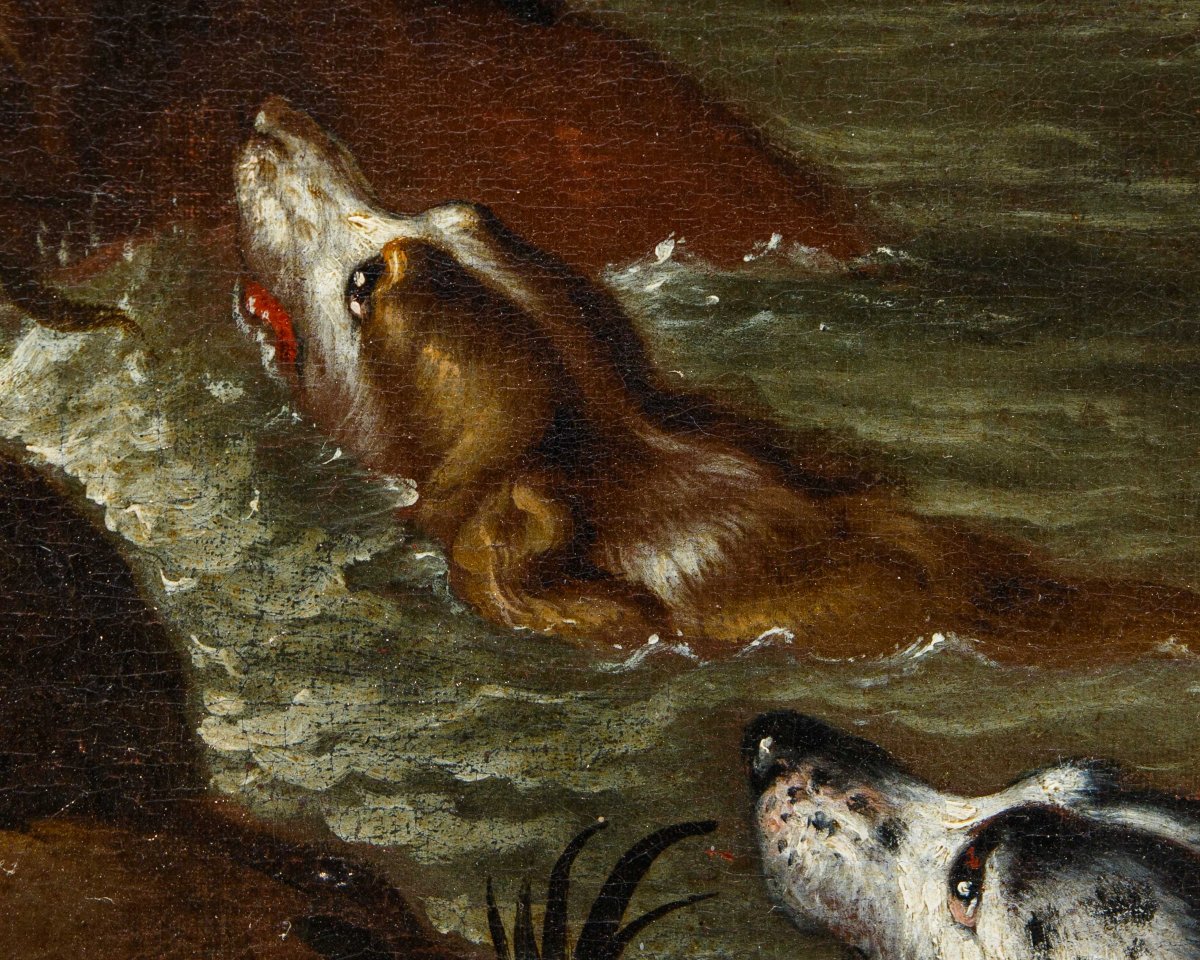 Le disciple de Paul de Vos (Hulst, 1592 - Anvers, 30 juin 1678), Chasse au cerf-photo-8