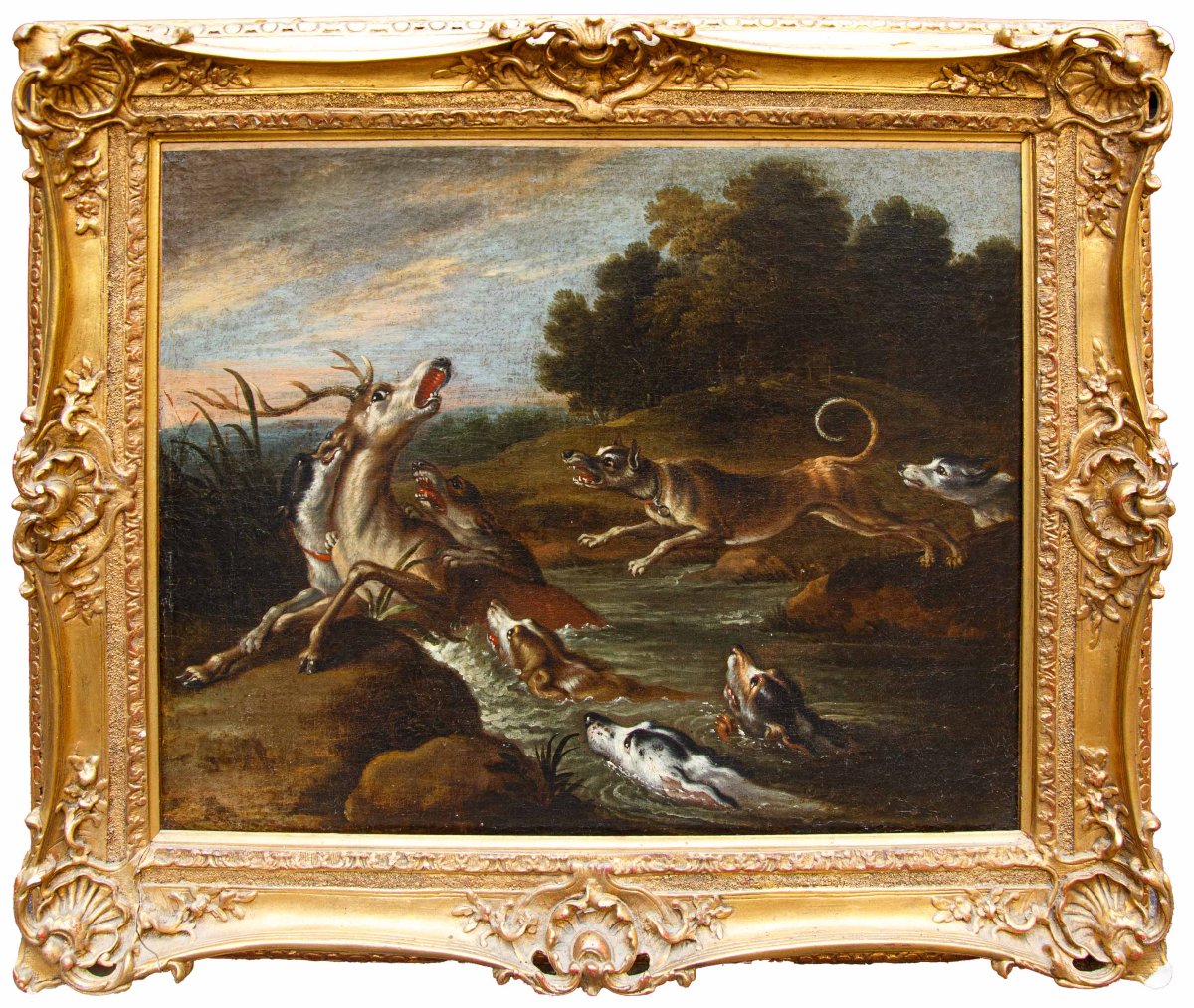 Le disciple de Paul de Vos (Hulst, 1592 - Anvers, 30 juin 1678), Chasse au cerf