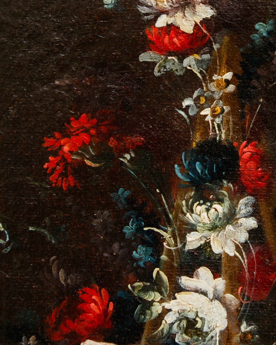 18th-century Neapolitan Painter, Vase With Flowers-photo-4