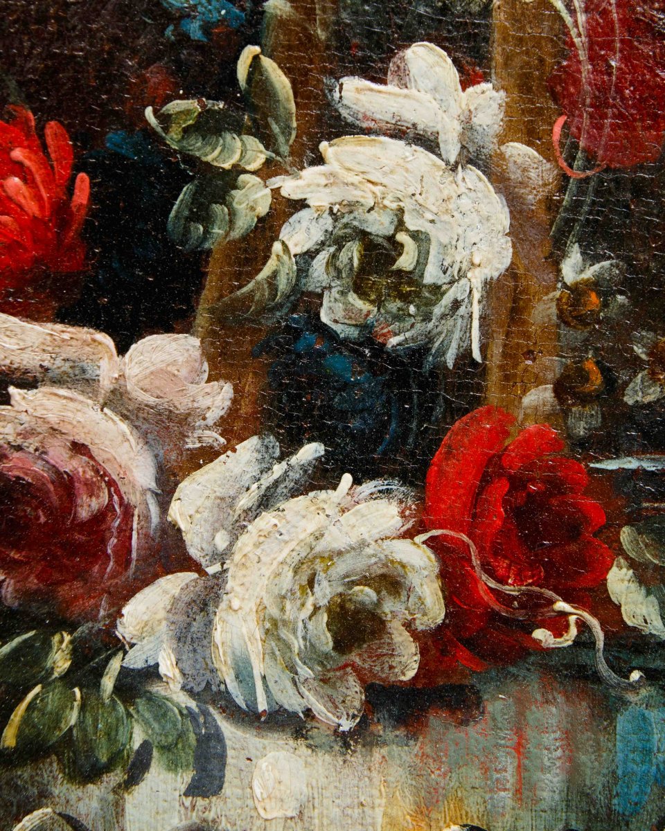 18th-century Neapolitan Painter, Vase With Flowers-photo-4