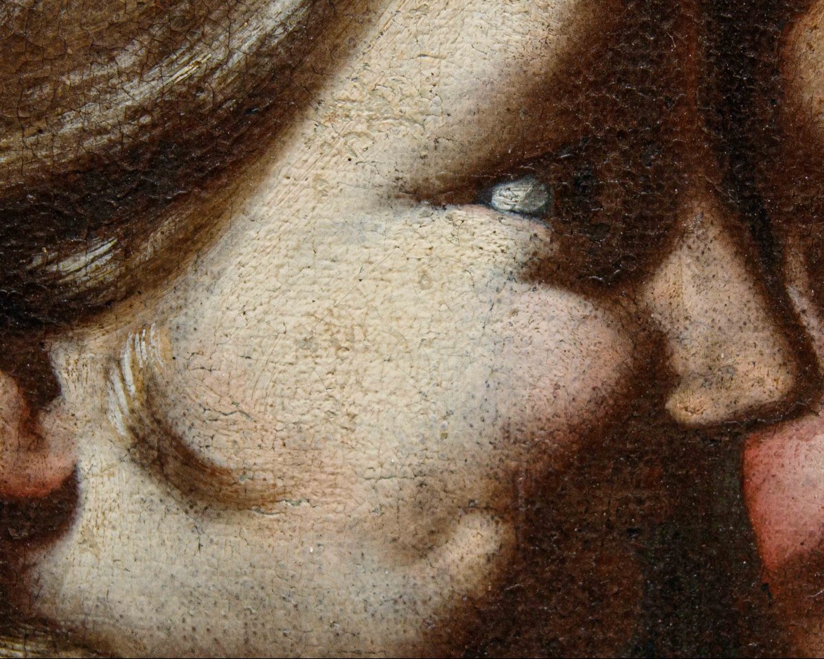 Giovanni Antonio Galli, dit lo Spadarino (Rome, 1585 - 1652) (attr.), Couple de putti-photo-1