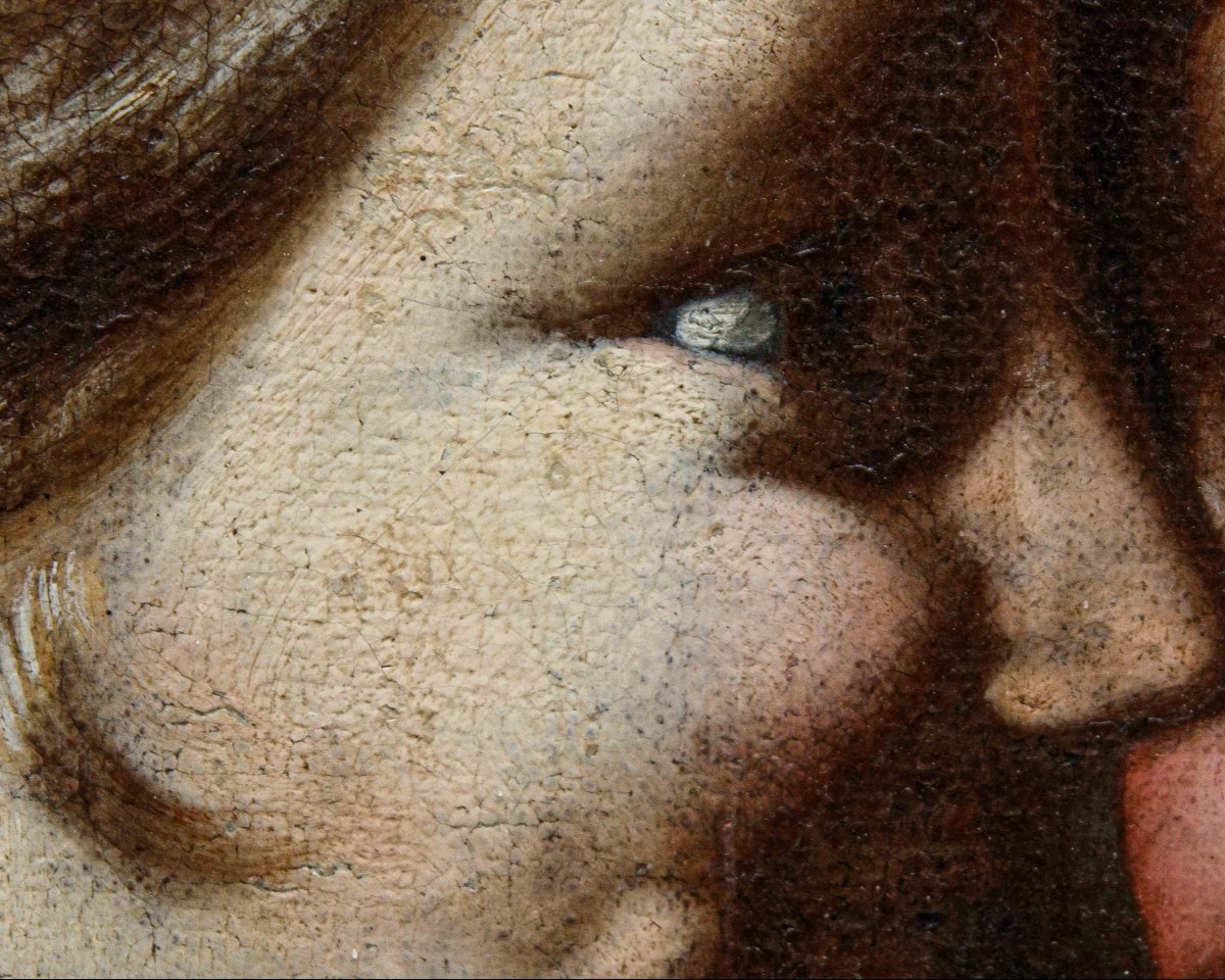 Giovanni Antonio Galli, dit lo Spadarino (Rome, 1585 - 1652) (attr.), Couple de putti-photo-2
