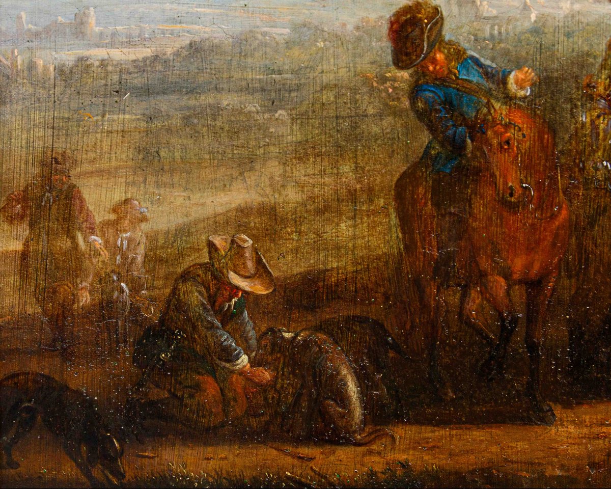 Carel van Falens (Anvers, 1683 - Paris, 1733), Scène de genre-photo-3